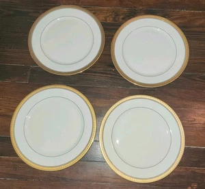 Mikasa Palatial Gold L3234 Fine China Set Of 4 NEW Dinner Plates 10 3/4" MWT - Picture 1 of 19