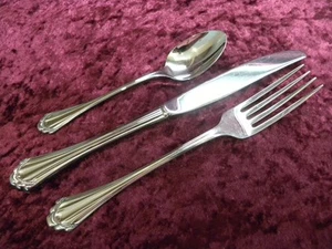 MARQUETTE Dinner Fork Teaspoon Knife Oneida Community Stainless USA FINE - Picture 1 of 3