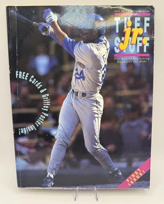 Tuff Stuff Jr 1991 年 7 月杂志第一期 Ken Griffey Jr. 带未剪卡 — 第 1/4 张图片