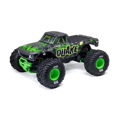 ARRMA 1/10 QUAKE 223S 2 Wheel Drive RTR Brushless Monster Truck Green ARA3537T2 - Image 1 of 4