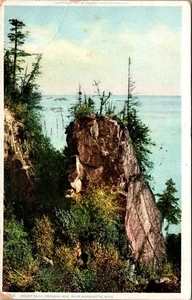 PULPIT ROCK Presque Isle in der Nähe von Marquette, Michigan Mi c1909 Postkarte - Bild 1 von 2