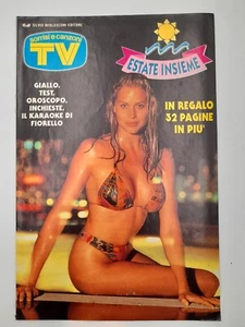 Sorrisi e Canzoni TV Suppl al n. 30 del 1994 in copertina Valeria Marini - Picture 1 of 2