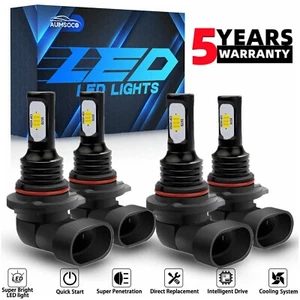 For Buick LeSabre 1990-2005 Combo LED Headlight Kit High/Low Beam 4x 6000K Bulbs - Picture 1 of 12