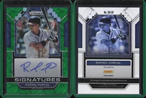 2023 Panini Prizm Firme Baseball Cannocchiale Verde Auto Rafael Furcal Braves/75 - Foto 1 di 1