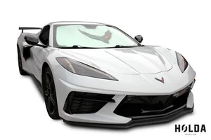 For 20-Up Corvette C8 Moda Stretch™ Emblem Logo Foldable Bubble Sun Shield Shade - Picture 1 of 5