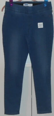 JEGGINGS MUJER ANTIGUOS AZUL MARINO LAVADO MEDIO SUPER AJUSTADOS - TALLA 6 PETITE Foto 1 de 2