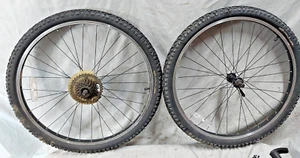 Trek Matrix 750 26" MTB Bike Wheel Set 8S Freehub 135/100 36S Retro USA Shipper! - Picture 1 of 18