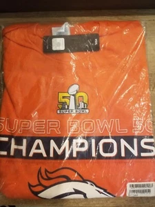Majestic NFL Denver Broncos Super Bowl 50 Champs T-Shirt Size 2XL New in Bag - Picture 1 of 23