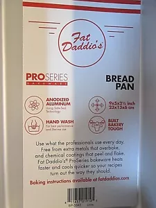 🥪 Fat Daddio's BP-5643 Anodized Bread Meatloaf Pan, 9 x 5 x 2.5 Inch🍞ProSeries - Picture 1 of 4