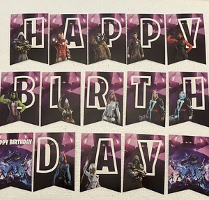 Guardians Of The Galaxy Birthday Banner And Cake Toppers - Picture 1 of 2