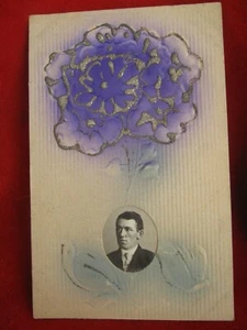 Vintage Pictured with Raised Sparkled Post card - Picture 1 of 5