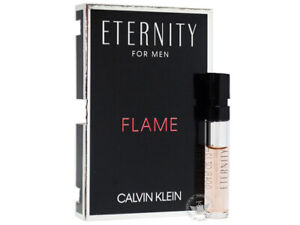 Perfume Vials (Trial Size) ~ CK Eternity Flame For Men 1.2ml Edt Spray x2