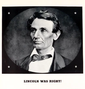 1936 National Civil Service Reform League Vintage Print Ad, Abraham Lincoln - Picture 1 of 3