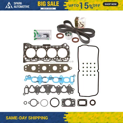 Head Gasket Set Timing Belt Kit Fit 92-01 Suzuki Sidekick Geo Chevrolet G16KV - Image 1 of 4