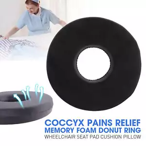 Donut Pillow Seat Cushion Coccyx Foam Pillow Hemorrhoid Tailbone CushioII - Picture 1 of 8