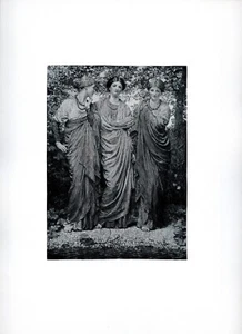 Riverside, Three Women, Albert Moore, 1898 vintage art print - Picture 1 of 4