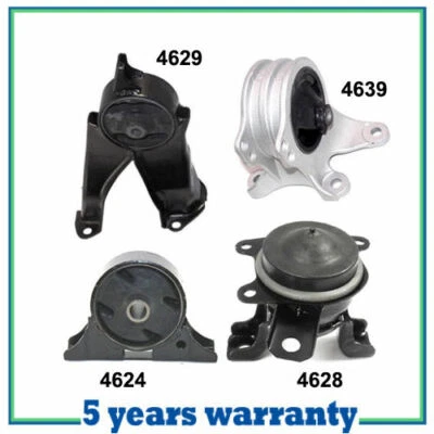 M964 Motor & Trans Mount 4PCS For 06-12 Mitsubishi Eclipse Galant 2.4L For Auto - Image 1 of 4