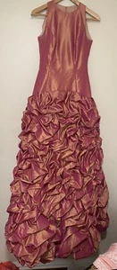 2003 Michael Casey Damen 8 rosa Meerjungfrau Rüschen Couture Kleid für Neiman Marcus - Bild 1 von 21