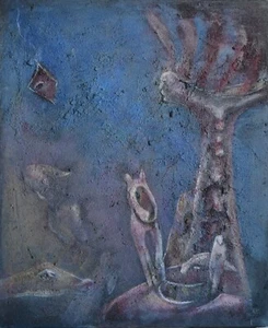 Art Singulier Norvège ARNE JAN ESPELAND « Source » 1992/1993/1997  Dim. 65x 54 - Picture 1 of 7