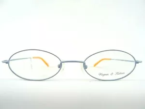 Gafas ovaladas/redondeadas mate azul claro medias gafas unisex monturas de marca talla M - Imagen 1 de 5