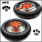 KKE 17 In. CUSH Supermoto Wheels For KTM SXF EXC XCF XCW 2024 Motard Tyres Kit