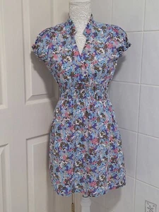 Ladies Starstruck Floral Short Sleeve Dress Size M/L (UK 6?) - Picture 1 of 5
