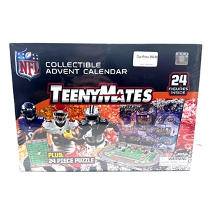 Calendario dell'Avvento 2024 TeenyMates NFL con 24 personaggi e puzzle 24 pezzi - Foto 1 di 4