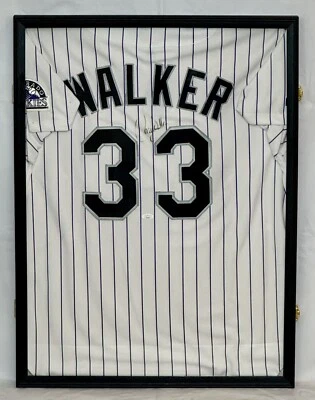 Larry Walker Signed Colorado Rockies Game Model Jersey Beckett COA - Image 1 of 2
