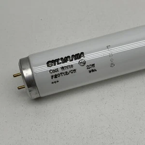 (2-Pack) Sylvania F20T12/CW Fluorescent 20W 24" Lamp Light Bulb Cool White - USA - Picture 1 of 6