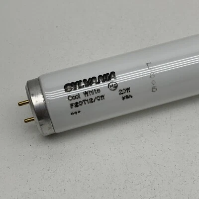 (2-Pack) Sylvania F20T12/CW Fluorescent 20W 24" Lamp Light Bulb Cool White - USA - Image 1 of 4