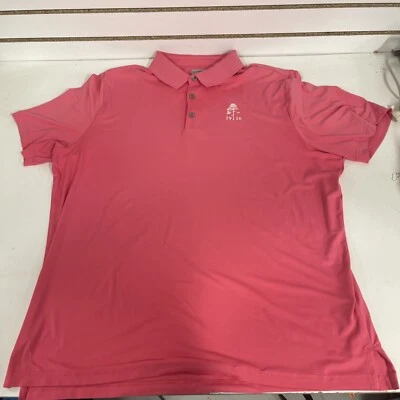 Camisa de Golf Ashworth Rosa Poliéster "1916" Cuello 3 Botones Polo Para Hombre XL Foto 1 de 4