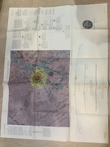 Original Vintage 1962 Geologic Map Kepler Region Of Moon - Picture 1 of 17