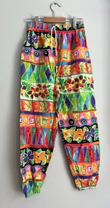 Vintage Andover Togs Multicolour Vibrant AOP Pants Casual Size 12 Youth - Picture 1 of 6