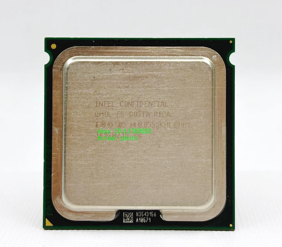 Intel CONFIDENTIAL 5080 QMOL ES  LGA771 CPU  3.73GHz base frequency. Tested. - Image 1 of 4