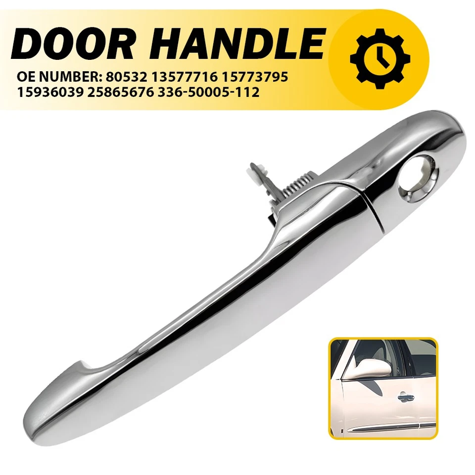 Manija de puerta cromada exterior delantera lado del conductor para Saturn Sky 2007-2010 Foto 1 de 4