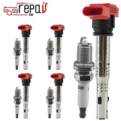 6X Bobina de encendido + BUJÍA 2014-2016 AUDI R8 5,2 L V10 CTYA 06E905115E Foto 1 de 4