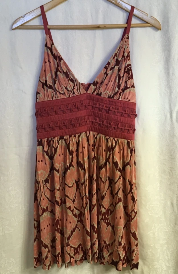 Кокетливое платье розовый Sz S Marciano с ремешками Y2k пляж платье - Изображение 1 из 4