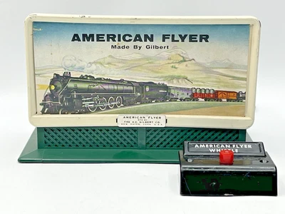 Gilbert American Flyer S Gauge 568 Whistling Billboard with Original Controller - Image 1 of 4