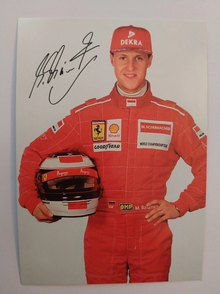 Michael Schumacher Autogramm Signiert Drucksigniert AK Motorsport - Bild 1 von 1