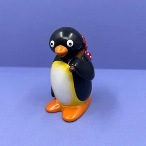 Vintage CBeebies Pinguin Pinguin mit Rucksack Spielfigur Cake Topper 3" 1990er - Bild 1 von 4