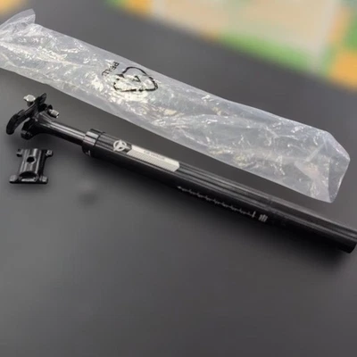 Tija de sillín ajustable de aluminio negro 288 Foto 1 de 4