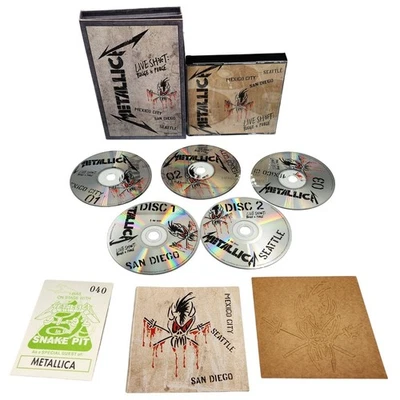 Metallica Live Shit Binge & Purge 3 CDs 2 DVDs Box Set MX Cty San Diego Seattle - Image 1 of 4