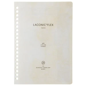 Laconic Loose-Leaf Life Log A5 Date-Free FLEX LFX-L01 - Picture 1 of 8