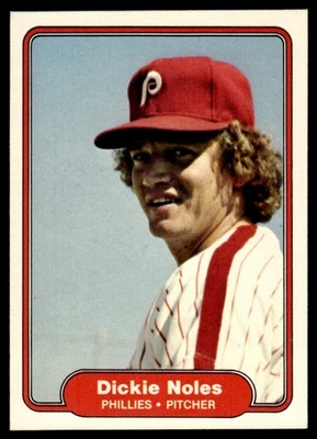 1982 Fleer Dickie Noles Philadelphia Phillies #253 - Image 1 of 2