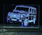 LED Leuchtschild - graviert ist DB G 4x4 Forst Autogravur Geländewagen