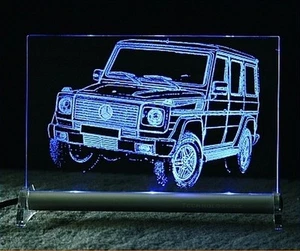 Placa luminosa LED - grabada DB G 4x4 forestal coche grabado todoterreno - Imagen 1 de 1