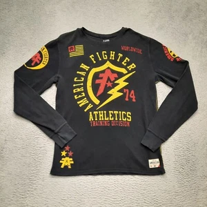 Camisa American Fighter Hombres XL Negra Manga Larga EE. UU. Estampado Gráfico Atlético Adulto - Imagen 1 de 10