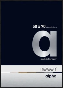 Marco de fotos de aluminio Nielsen Alpha 50x70 cm eloxal negro mate - Imagen 1 de 14