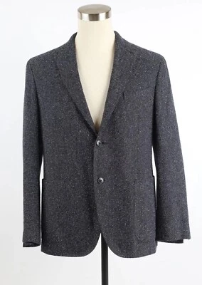 Chaqueta deportiva Boglioli de lana de un solo pecho $1,890 talla 52/42 gris moteado NUEVA Foto 1 de 4