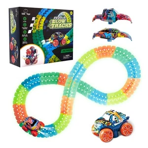 USA Toyz Zero-G Glow Race Track for Kids- 210pcs - Picture 1 of 7